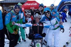 Podio para Santacana y Galindo en la Copa del Mundo IPC de esquí alpino de La Molina