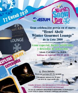 Astún quieren ser los primeros en celebrar el World Snow Day 2015