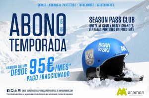 Consigue tu Forfait de temporada de Aramon por 95 euros al Mes