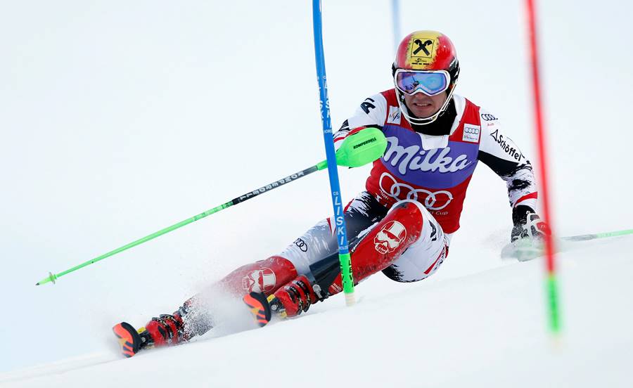 Marcel Hirscher se impone en el Slalom de Santa Caterina