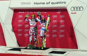 Marcel Hirscher y Wendy Holdener se imponen en la noche de Estocolmo