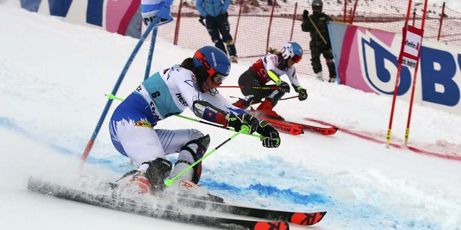 Shiffrin también gana el slalom paralelo de St. Moritz, Suiza