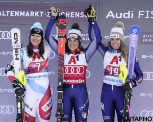 Federica Brignone se impone en la combinada de Altenmarkt