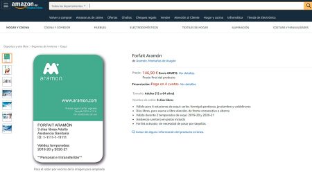 Compra tu Forfait de Aramon también en Amazon