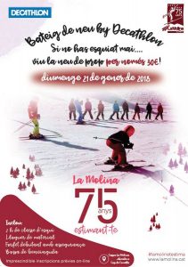 La Molina organiza el Bautizo de nieve más multitudinario en su 75 aniversario