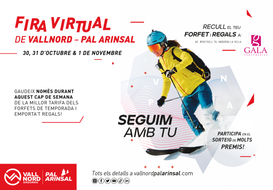 Vallnord – Pal Arinsal organiza su propia feria virtual con beneficios para todos los clientes.