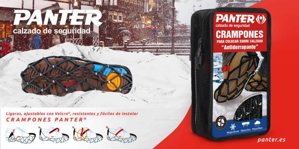 Camina Seguro sobre nieve o hielo con los prácticos Crampones de PANTER® Camina Seguro sobre nieve o hielo con los prácticos Crampones de PANTER®