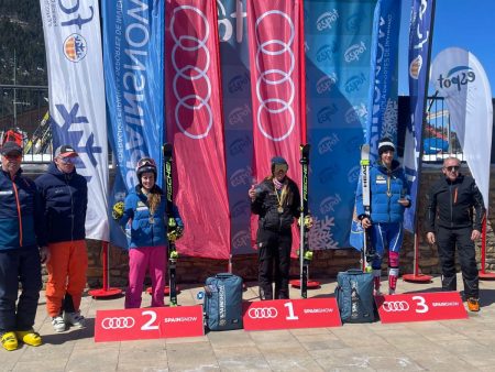 Victoria para los esquiadores Mirentxu Miquel y Alex Puente en los Campeonatos de España Audi Absolutos de esquí alpino en la especialidad de gigante disputados en Espot el lunes 4 de abril
