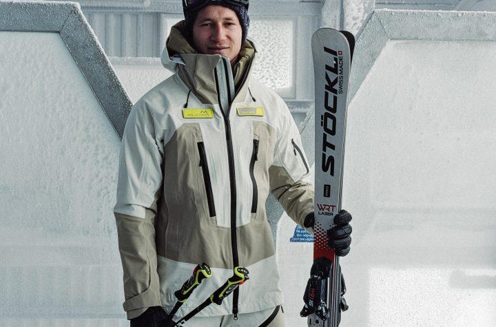 La marca japonesa de ropa de esquí alpino Descente presentó ayer su primera colección cápsula desarrollada con el mejor esquiador del momento, el suizo Marco Odermatt.