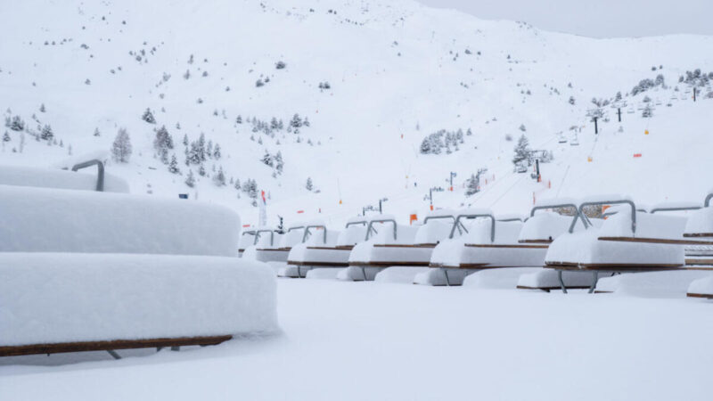 Navidades blancas en Aramon gracias a las últimas nevadas
