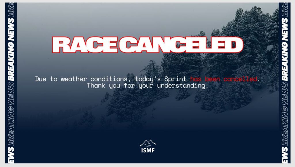 Cancelación de la Copa del Mundo ISMF Comapedrosa Andorra – Carrera Sprint (Arinsal)