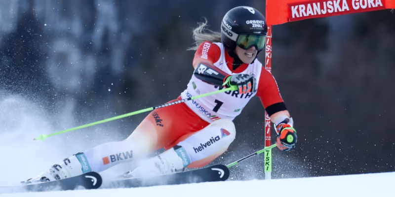 Camille Rast consigue su primera y merecida primera victoria en Eslalon Gigante