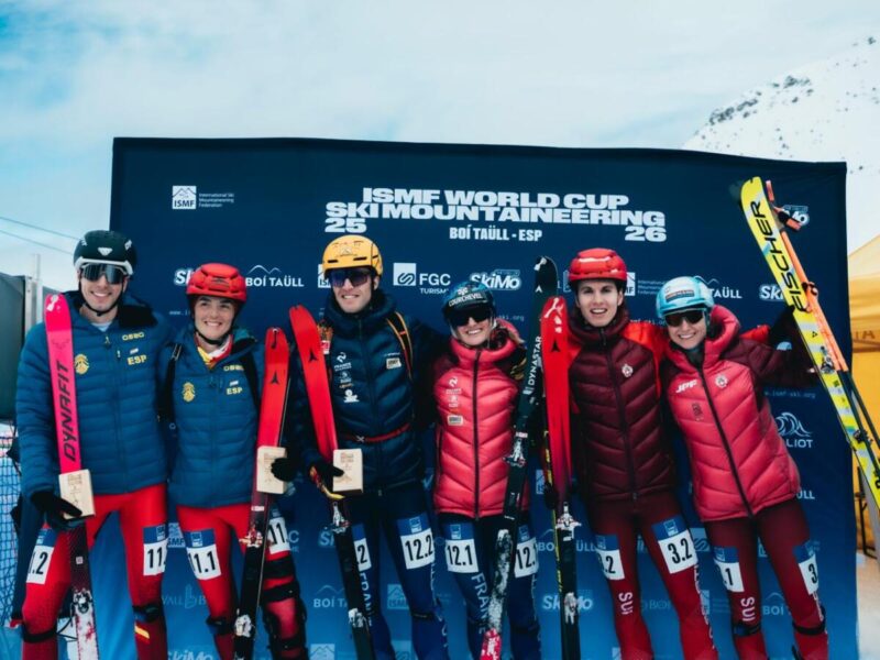 Sensacional segunda posición de Oriol Cardona y Ana Alonso en el Relevo Mixto de Boí Taüll