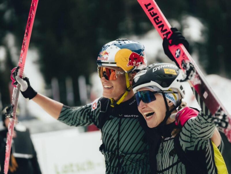 Bronce de Ana Alonso y Oriol Cardona en la Copa del Mundo de Skimo en Val Martello