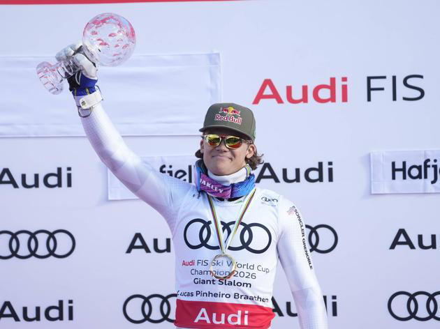 Lucas Pinheiro se adjudica el globo de cristal de Slalom Gigante