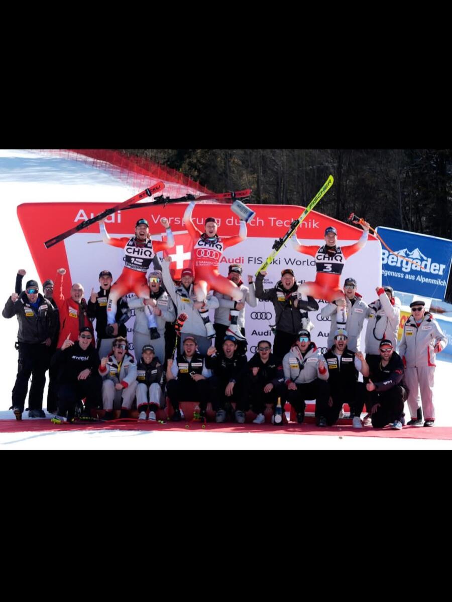 Triplete suizo en Garmisch
