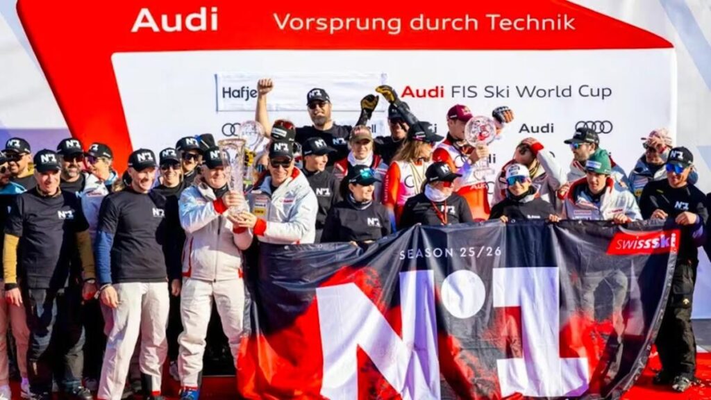Por cuarta vez consecutiva, Suiza gana la Copa de Naciones de la Copa del Mundo de Esquí Alpino